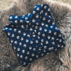 Madewell Elephant Print Shirt